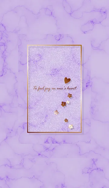 [LINE着せ替え] ～「心に花を♬」♥パープル07_1～の画像1