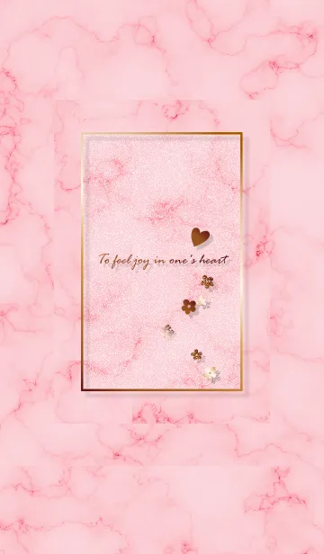 [LINE着せ替え] ～「心に花を♬」♥ピンク09_1～の画像1