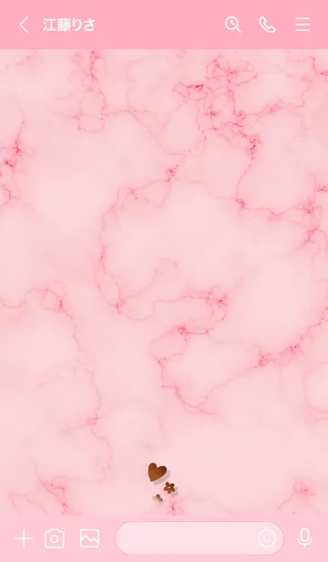 [LINE着せ替え] ～「心に花を♬」♥ピンク09_1～の画像3