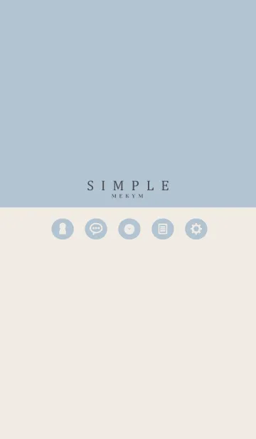 SIMPLE ICON BLUE-MEKYM 24の着せ替えメイン画像