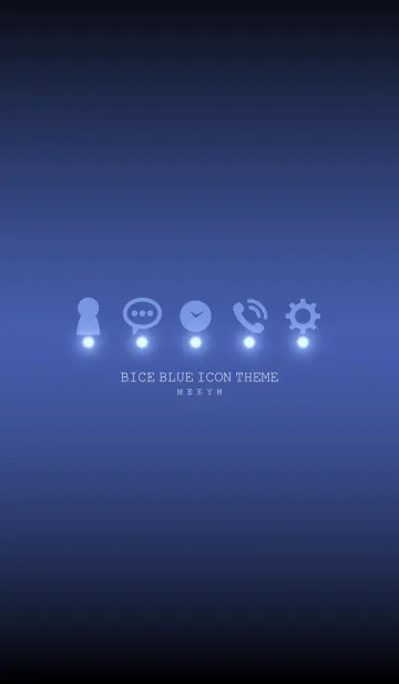 [LINE着せ替え] BICE BLUE ICON THEME -MEKYM-の画像1