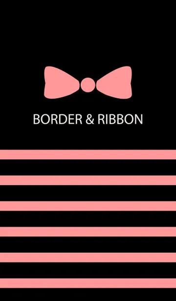 [LINE着せ替え] BORDER & RIBBON -Pink Ribbon 11-の画像1