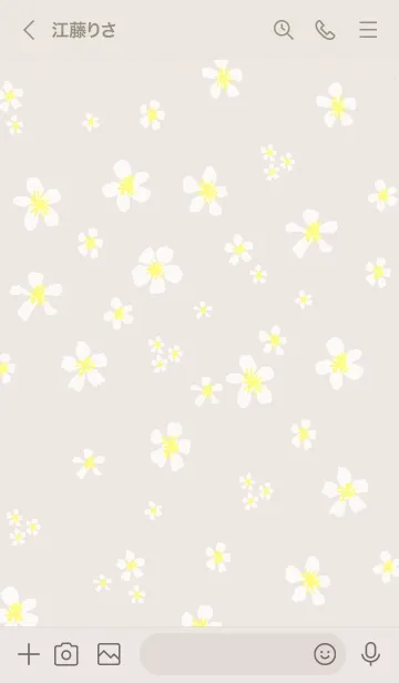 [LINE着せ替え] 白い小花が舞う24の画像3