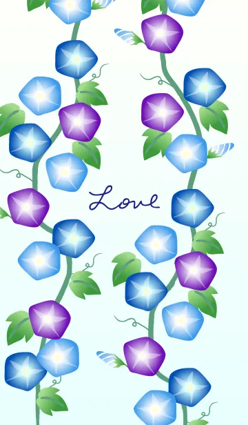 [LINE着せ替え] 朝顔 シンプル2の画像1