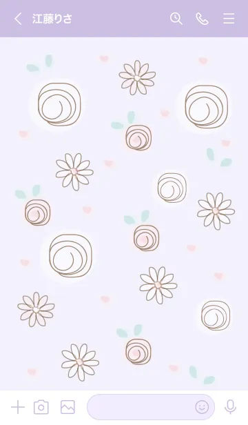 [LINE着せ替え] Purple roses 14 :)の画像3