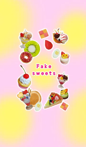 [LINE着せ替え] Fake sweets★pink versionの画像1