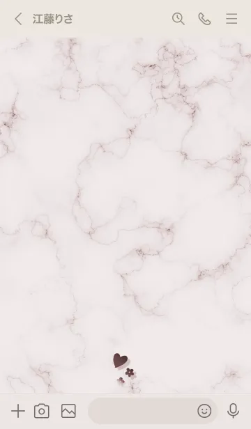 [LINE着せ替え] 'Flowers in my heart' pink15_1の画像3