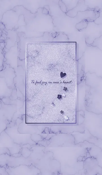 [LINE着せ替え] ～「心に花を♬」♥パープル14_1～の画像1