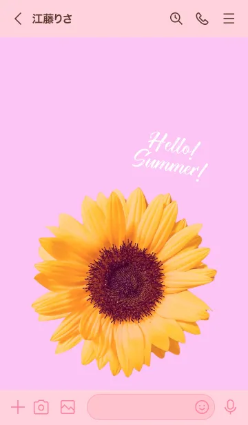 [LINE着せ替え] Hello！Summer！／ナチュラルスタイルの画像3