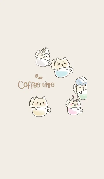 [LINE着せ替え] わんわんカフェの画像1