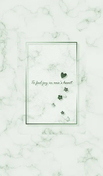 [LINE着せ替え] ～「心に花を♬」♥グリーン16_1～の画像1