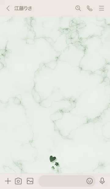 [LINE着せ替え] ～「心に花を♬」♥グリーン16_1～の画像3