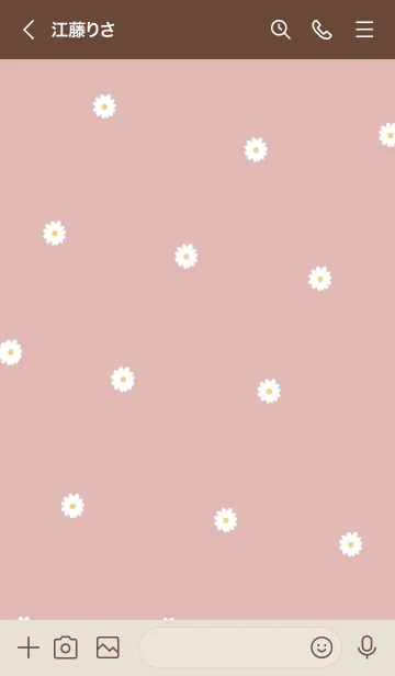 [LINE着せ替え] daisy_pattern (dustypink)の画像3