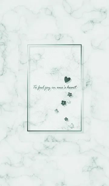 [LINE着せ替え] ～「心に花を♬」♥グリーン17_1～の画像1