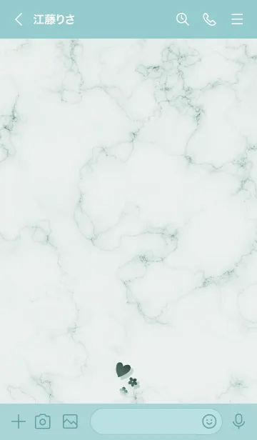 [LINE着せ替え] ～「心に花を♬」♥グリーン17_1～の画像3