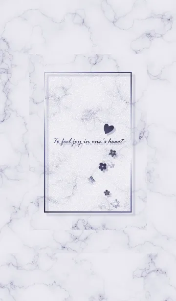 [LINE着せ替え] ～「心に花を♬」♥パープル19_1～の画像1