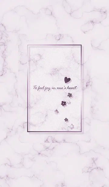 [LINE着せ替え] ～「心に花を♬」♥パープル20_1～の画像1