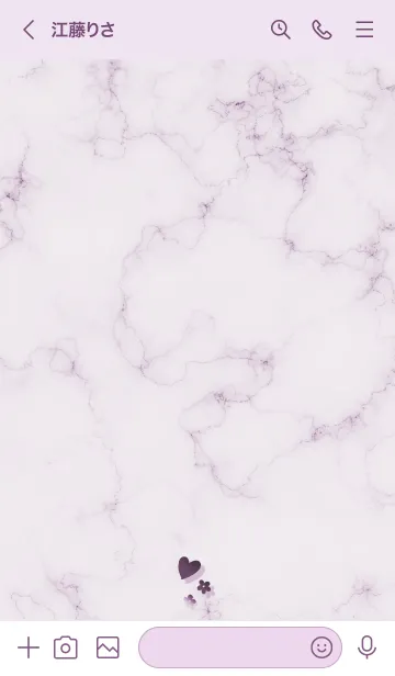 [LINE着せ替え] ～「心に花を♬」♥パープル20_1～の画像3