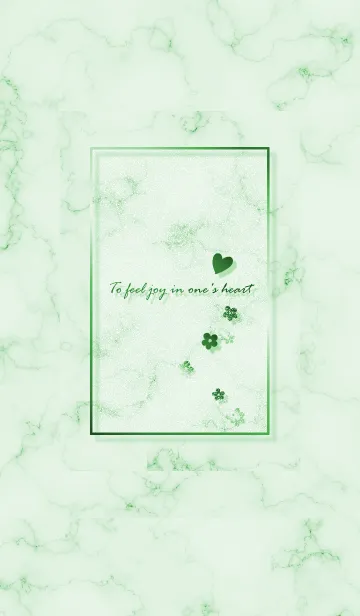 [LINE着せ替え] ～「心に花を♬」♥グリーン25_1～の画像1