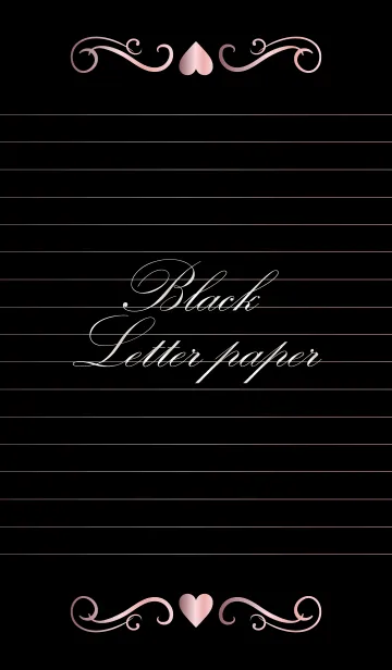 [LINE着せ替え] Black Letter paper *GLOSSYPINK 11*の画像1