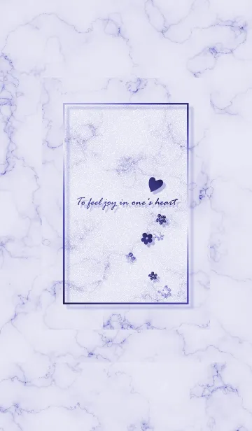 [LINE着せ替え] ～「心に花を♬」♥パープル30_1～の画像1