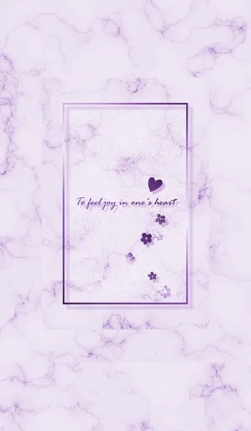 [LINE着せ替え] ～「心に花を♬」♥パープル31_1～の画像1