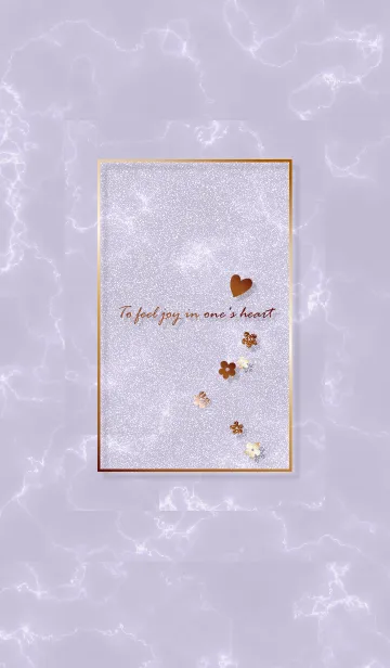 [LINE着せ替え] ～「心に花を♬」♥パープル32_1～の画像1