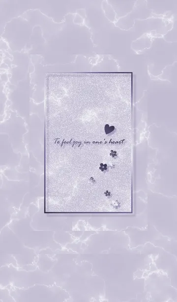 [LINE着せ替え] ～「心に花を♬」♥パープル40_1～の画像1