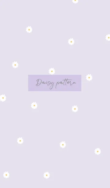 [LINE着せ替え] daisy_pattern (purple)の画像1