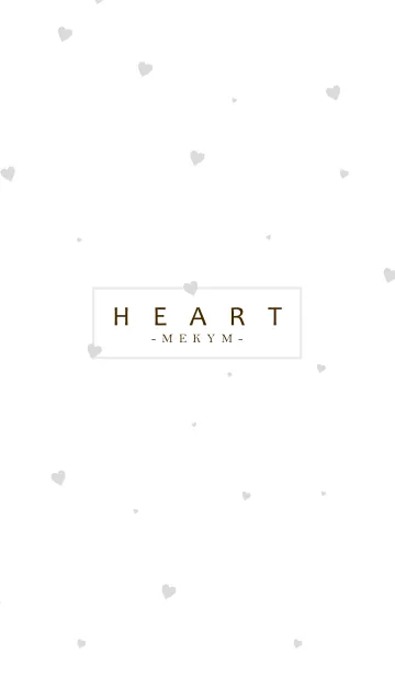 [LINE着せ替え] HEART-Gray MEKYM 42の画像1