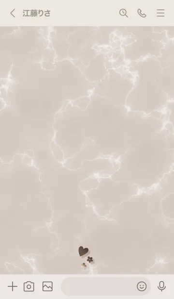 [LINE着せ替え] ～「心に花を♬」♥ブラウン35_1～の画像3