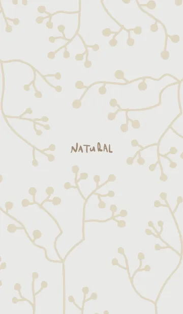 [LINE着せ替え] ナチュラル 枝 グレー4の画像1