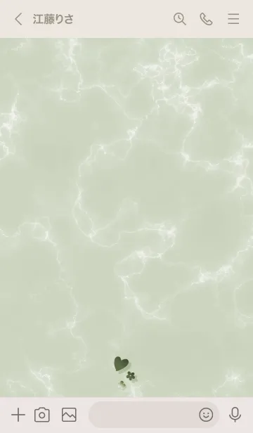 [LINE着せ替え] ～「心に花を♬」♥グリーン36_1～の画像3