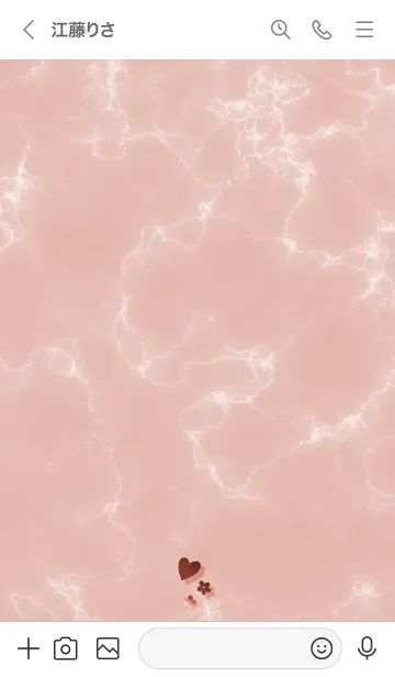 [LINE着せ替え] ～「心に花を♬」♥ピンク43_1～の画像3