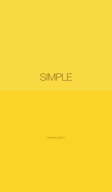 [LINE着せ替え] b15_25_イエロー1-9の画像1