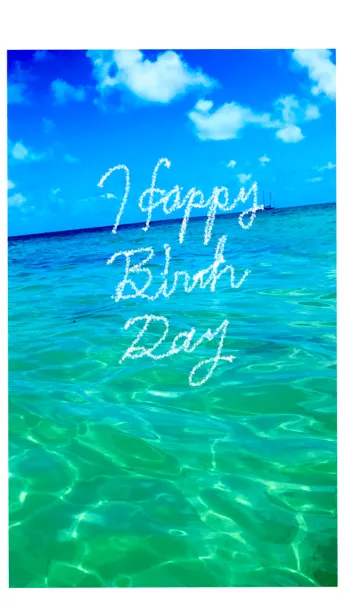 [LINE着せ替え] Happy Birth Day お誕生日おめでとう Seaの画像1