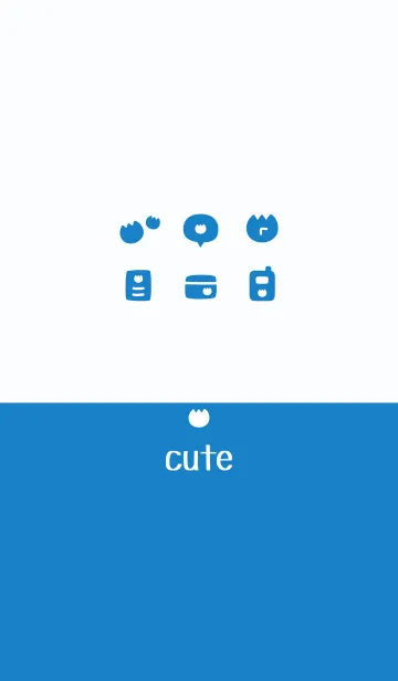 [LINE着せ替え] チューリップ[ブルー]の画像1