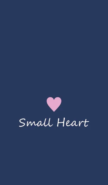 [LINE着せ替え] Small Heart *Navy+Pink 19*の画像1