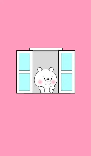 [LINE着せ替え] White Bear Love Color Theme (JP)の画像1