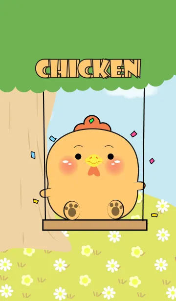 [LINE着せ替え] Enjoy Chicken Theme (JP)の画像1