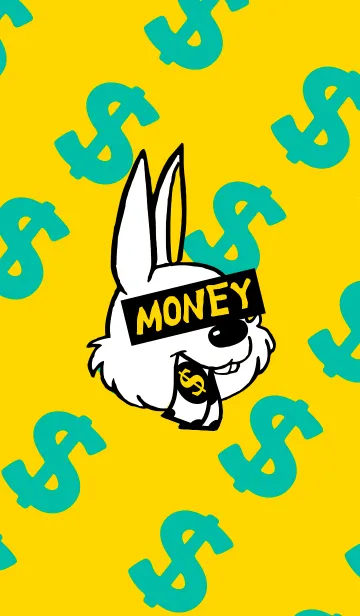 [LINE着せ替え] マネー ラビット 001の画像1