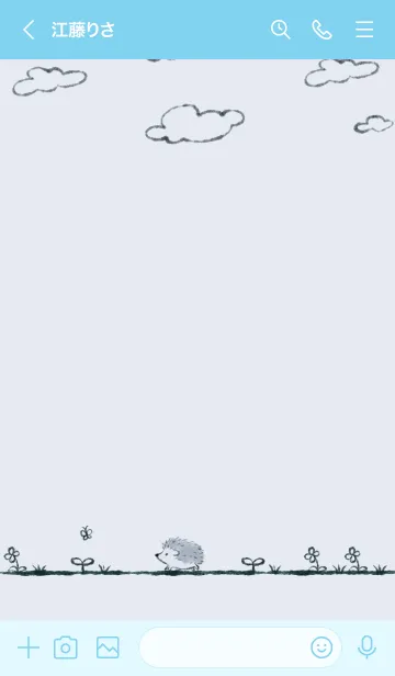 [LINE着せ替え] 可愛いハリネズミの着せ替え6の画像3