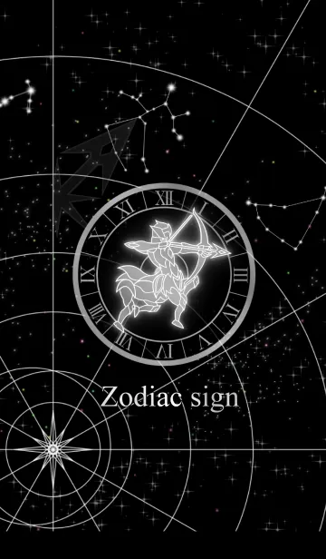 [LINE着せ替え] 12星座 射手座 星図Ver.の画像1