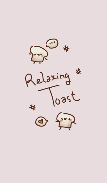 [LINE着せ替え] Relaxing Toastの画像1