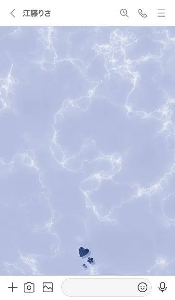 [LINE着せ替え] ～「心に花を♬」♥パープル51_1～の画像3