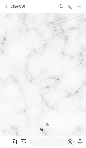 [LINE着せ替え] ～「優しさ♬」♥ホワイト01_1～の画像3