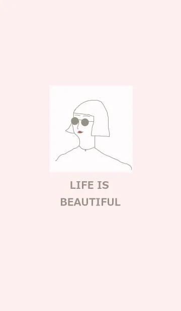 [LINE着せ替え] LIFE IS BEAUTIFUL -natural pink-の画像1