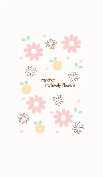 [LINE着せ替え] My chat my lovely flowers 66の画像1