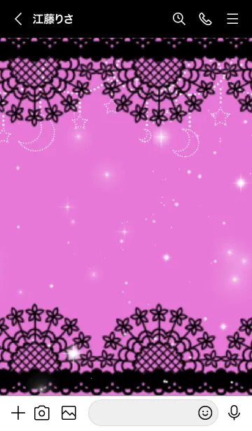 [LINE着せ替え] Jewelry Butterfly_pink&black♡の画像3