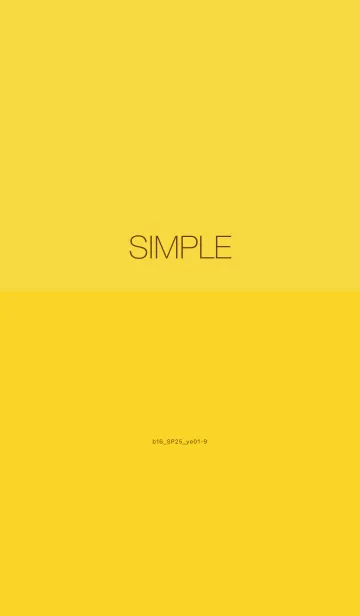 [LINE着せ替え] b16_25_イエロー1-6の画像1